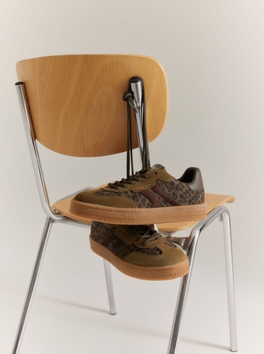 Kožne retro patike 1-23723-44 792 leopard print