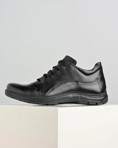 Crne duboke kožne muške cipele Gazela 949-01, slika 3