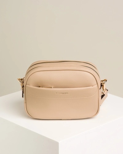 Ženska crossbody torbica u bež boji, slika 9