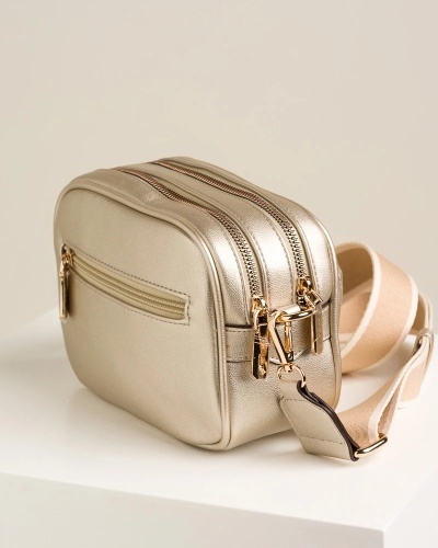 Ženska crossbody torbica u zlatnoj boji, slika 3