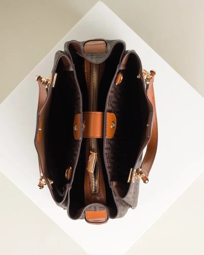 Ženska braon shopper torba, slika 6