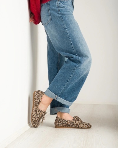 Ženske mokasine od prirodne kože, leopard print, slika 2