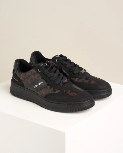 Crne ženske patike, leopard print, slika 6