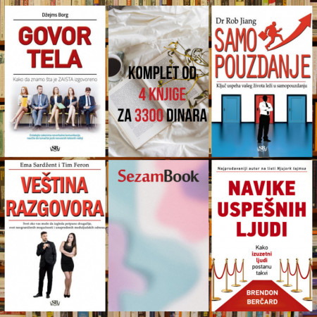 Komplet od 4 knjige za 3300 dinara