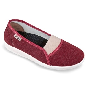 Balerini ortopedici, pentru femei, OrtoMed 6087-L241 bordo