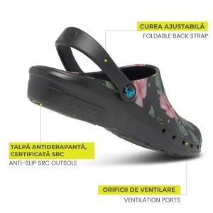 Saboti medicali, impermeabili, Suecos Oden Print Jungle
