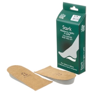 Talonete inaltatoare rigide de 2 cm, piele naturala, Stark