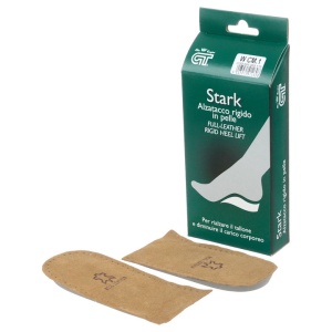 Talonete inaltatoare rigide de 1 cm, piele naturala, Stark