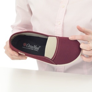 Balerini ortopedici, pentru femei, OrtoMed 6087-T16 bordo