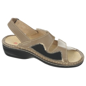 Sandale ortopedice piele pentru monturi, OrtoMed 3703-P152 bej