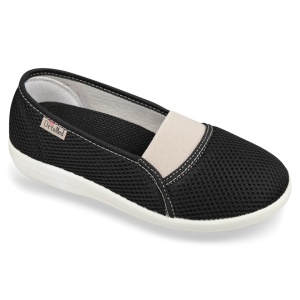 Balerini ortopedici, pentru femei, OrtoMed 6087-T21-W negru
