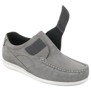 Mocasini ortopedici, piele naturala, gri, barbati PinosoS 6413-H