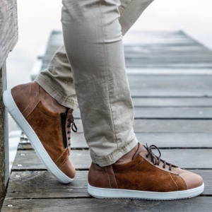 Pantofi sport ortopedici, piele naturala, pentru barbati, PodoWell Yvan