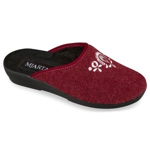 Saboti de casa, ortopedici, dama, Mjartan 661-T05-111 bordo