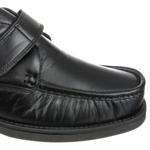 Mocasini ortopedici barbatesti, piele naturala, detaliu, PinosoS 5660 H negri