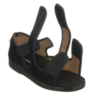 Sandale ortopedice ultra - reglabile negre barbati si femei OrtoMed 529-T44