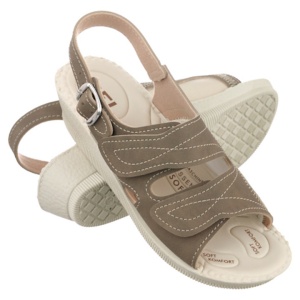Sandale pentru monturi / Hallux Valgus, maro, dama, Mjartan 2815-N14