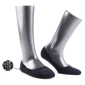 Sosete invizibile negre, BonnySilver 115, 12% fir de argint
