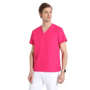 Bluze medicale, care nu necesita calcare, Quick Smart fucsia