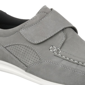Mocasini ortopedici, piele naturala, gri, barbati PinosoS 6413-H