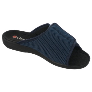 Papuci de casa, ortopedici, pentru femei, OrtoMed 517-T99 bleumarin