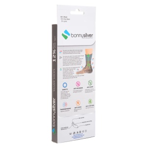 Sosete invizibile negre, BonnySilver 115, 12% fir de argint