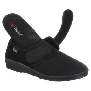 Pantofi ortopedici medicali stretch barbatesti OrtoMed 670-T77 negri