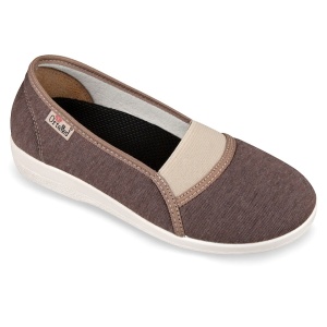 Balerini ortopedici, pentru femei, OrtoMed 6087-L242 maro