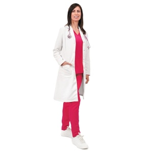 Halate medicale, fara calcare, Quick Ready, maneca lunga, albe