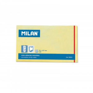 BLOC NOTES ADEZIV 127X76 GALBEN PAL MILAN