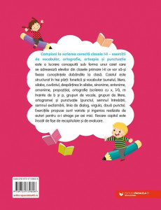 Campioni la scrierea corectă. Exerciții de vocabular, ortografie, ortoepie și punctuație. Clasele I-II - Img 2