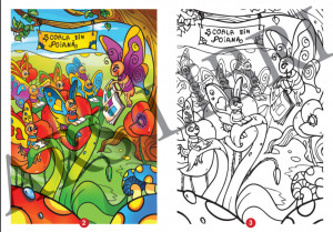 Colorează și creează o poveste cu fluturi! - Img 2