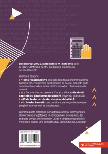 Matematică. Bacalaureat 2025. M_Mate-Info. Teme recapitulative. 65 de modele de teste rezolvate, după modelul M.E. Breviar teoretic - Img 4