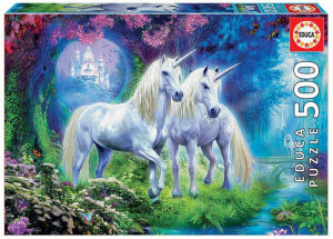 Puzzle 500 piese Unicorns in the Forest 17648