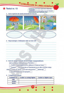 Teste de evaluare, Clasa II (descriptori de performanță) - Comunicare în limba română, Matematică și explorarea mediului, Dezvoltare personală - Img 2