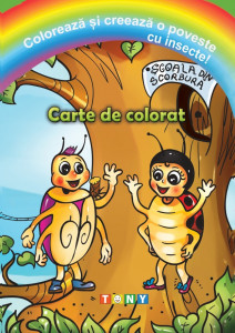 Colorează și creează o poveste cu insecte!