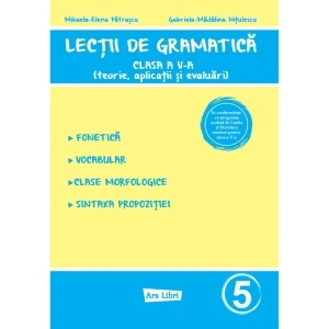 Lecții de gramatică - clasa a V-a