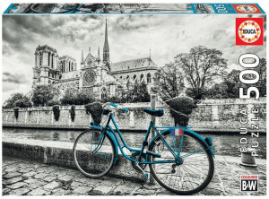 Puzzle 500 piese Bike Near Notre Dame