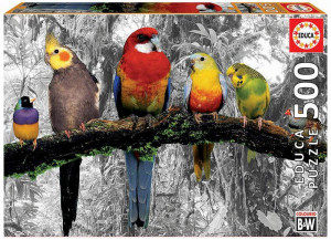 Puzzle 500 piese Birds of the Jungle. Puzzle 500 piese. .