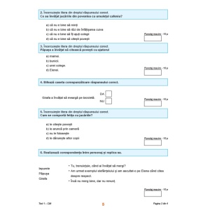 Teste de evaluare națională, Clasa a II-a - Exerciții în Limba Română, Matematică și explorarea mediului - Img 4