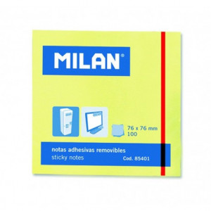 BLOC NOTES ADEZIV 76X76 GALBEN PAL MILAN