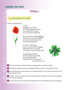 Reușesc mai mult. Teste de performanță. Limba și literatura română română. Matematică. Clasa a IV-a - Img 3