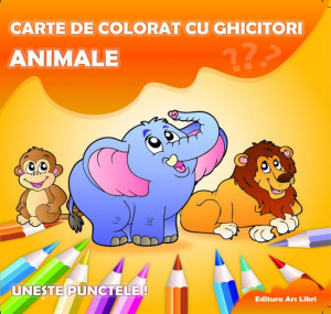 Carte de colorat cu ghicitori - Animale