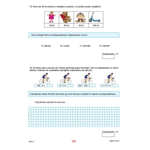 Teste de evaluare națională, Clasa a IV-a - Limba și literatura română, Matematică  - Img 2