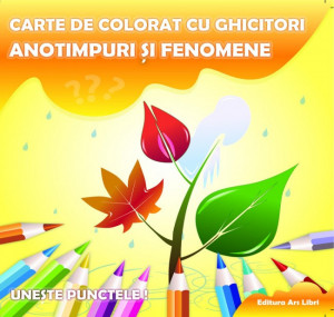 Carte de colorat cu ghicitori - Anotimpuri și fenomene