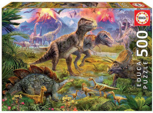 Puzzle 500 piese Dinosaur Gathering. Puzzle 500 piese. .