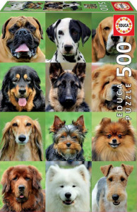 Puzzle 500 piese Dogs Collage. Puzzle 500 piese. .