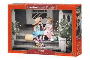 Puzzle 500 piese Fetite pe Prispa