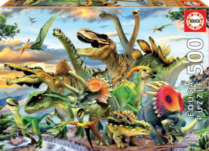 Puzzle 500 piese Dinosaurs . Puzzle 500 piese. .