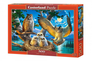 Puzzle 500 piese Familie de Bufnite